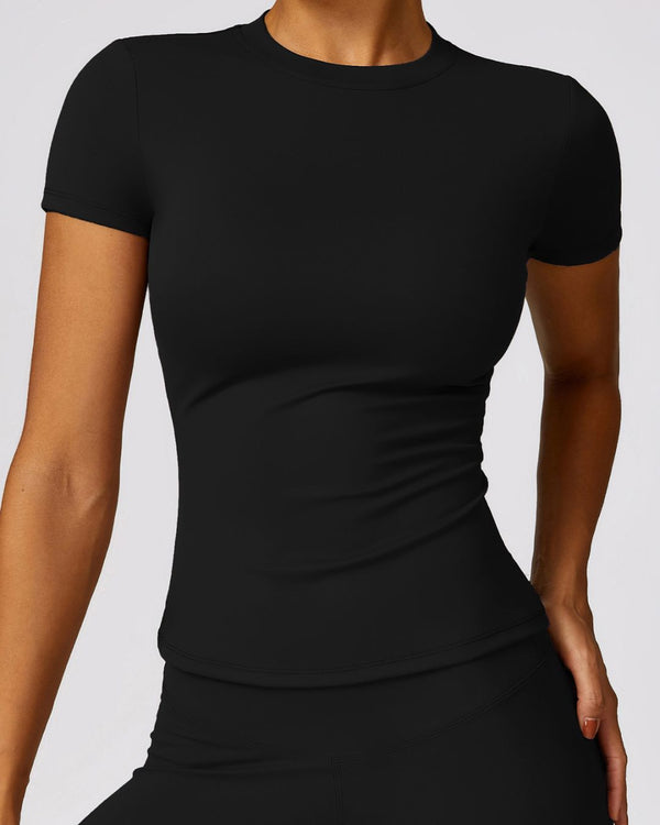 Curvvvy™ Quick-Dry Yoga Running Short Sleeve Top