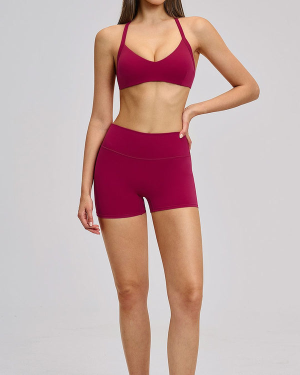Curvvvy™ Sculpting High-Waisted Workout Shorts