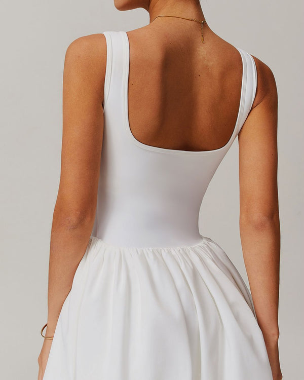 Curvvvy™ Athletic Tennis Dress with Built-In Bodysuit