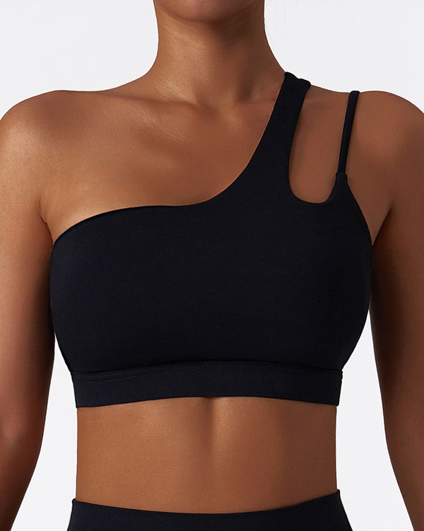 Curvvvy™ Weightless One-Shoulder Strap Sports Bra