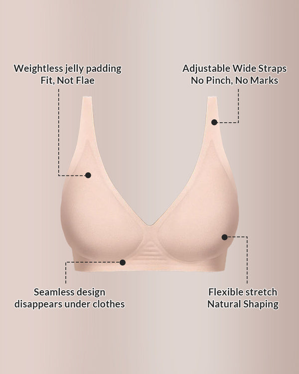 Curvvvy® Deep V Lift Seamless Jelly Bra curvvvy