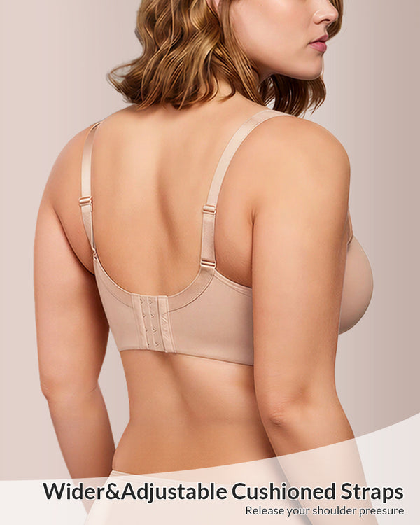 Curvvvy® Soft Plus Size Full Coverage Unlined Minimizer Bra
