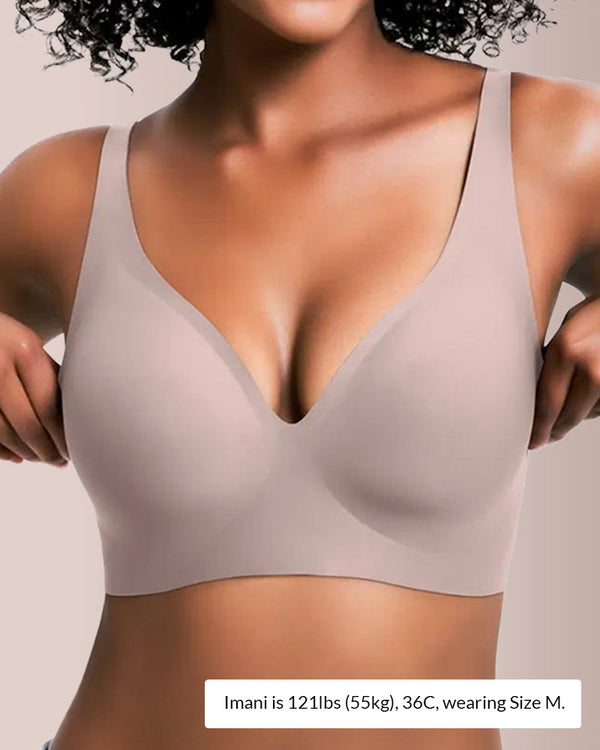 Curvvvy® Deep V Lift Seamless Wireless Jelly Bra curvvvy