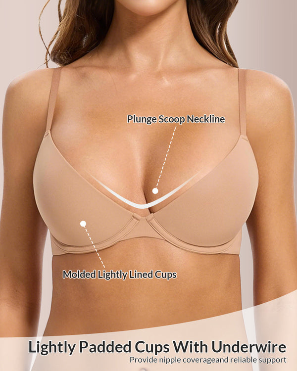 Curvvvy® Fits Everybody Buttery Soft Plunge Bra