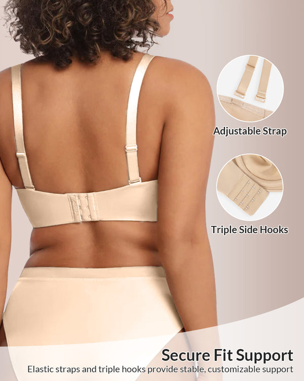 Curvvvy® Strapless Bra for Big Bust – Full Coverage, Plus Size