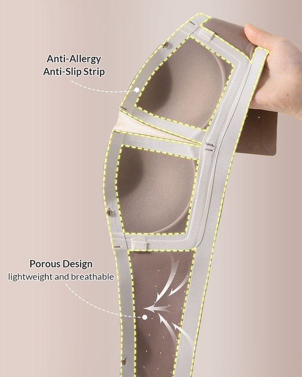 Curvvvy™ Invisible Seamless Strapless Bandeau Bra - Wire-Free Push-Up