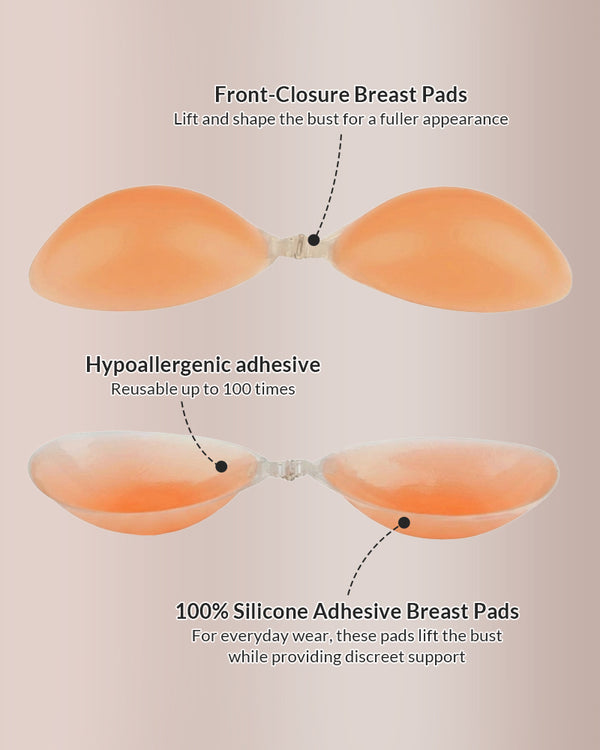 Curvvvy® Seamless Invisible Silicone Push-Up Sticky Bra