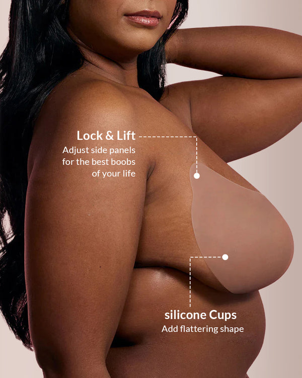 Curvvvy® Seamless Deep-V Sticky Silicone Push-Up Bra