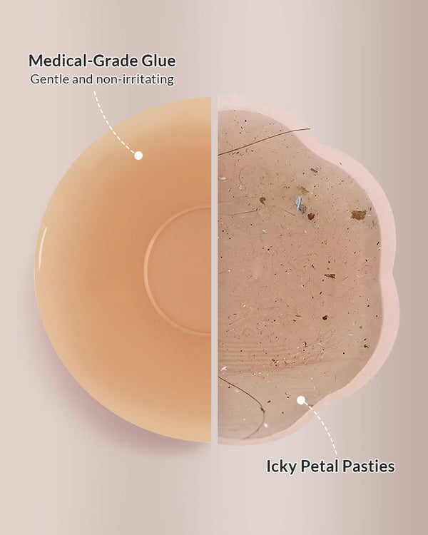 Curvvvy® Seamless Silicone Nipple Covers with Non-Adhesive Center