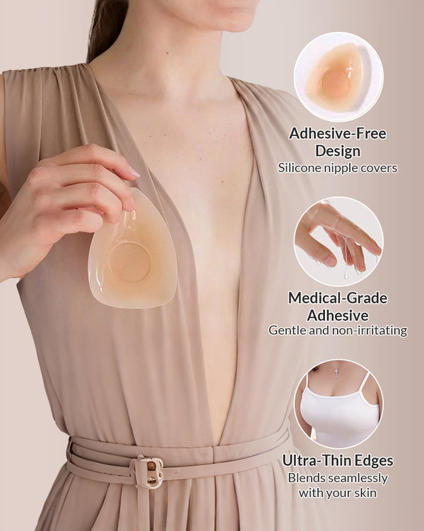 Curvvvy® Seamless Lifting Pure Silicone Nipple Covers