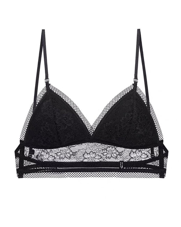 Curvvvy® French Sexy Lace Wire-Free Thin Invisible U-Shaped Backless Triangle Bras