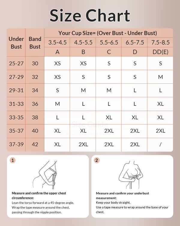 Curvvvy® 6-in-1 Convertible Push-Up Strapless Bandeau Bra