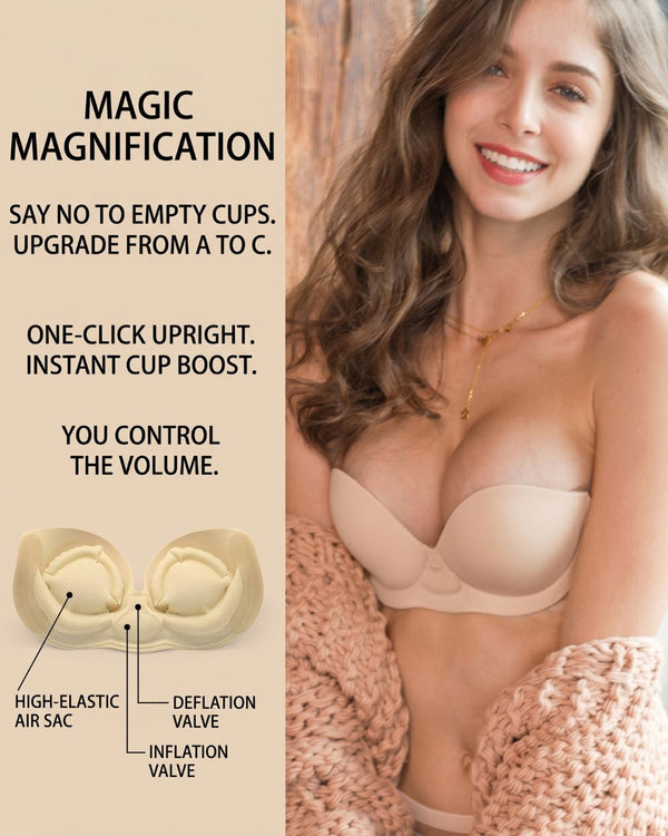 Curvvvy® Miss Double Invisairpad Bra/Invisible Bra Inflatable