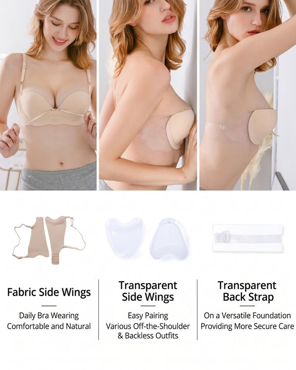 Curvvvy® Miss Double Invisairpad Bra/Invisible Bra Inflatable