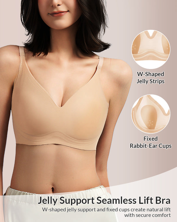 Curvvvy® Seamless Bunny Ear Push-Up Bra