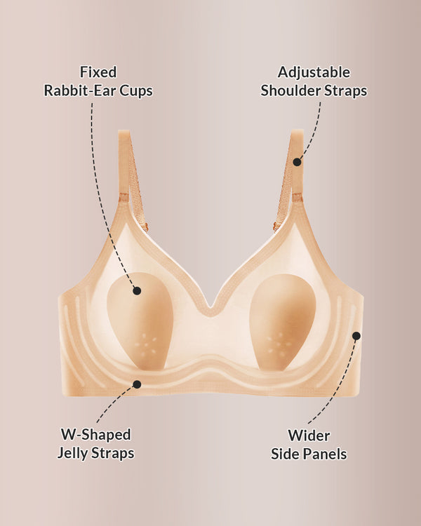 Curvvvy® Seamless Bunny Ear Push-Up Bra