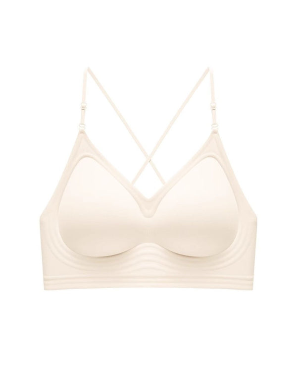 Curvvvy® U-Back Invisible Halter Thin Straps Push-Up Seamless JellyBra Support Backless Lingerie