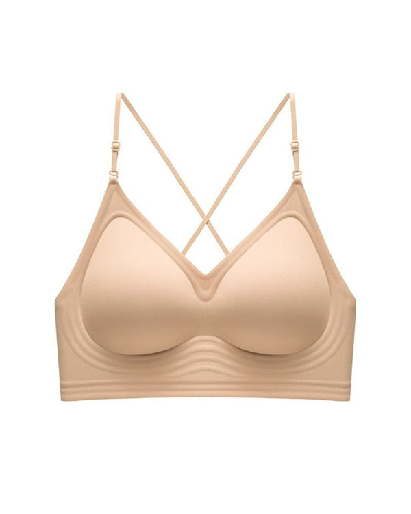 Curvvvy® U-Back Invisible Halter Thin Straps Push-Up Seamless JellyBra Support Backless Lingerie
