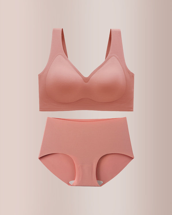 Curvvvy® Plus Size Seamless Minimizing Bra & Panty Set