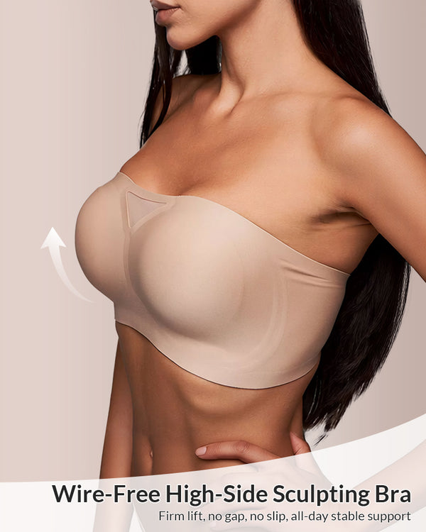 Curvvvy™ Seamless Anti-Slip Strapless Bandeau Bra