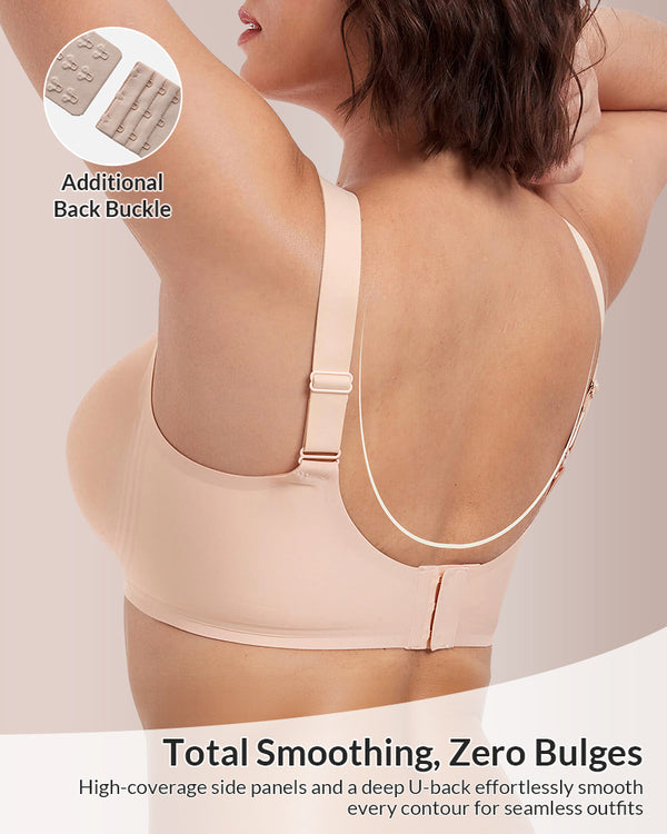 Curvvvy™ Seamless Wire-Free Minimizer Bra With Breathable Mesh Panel