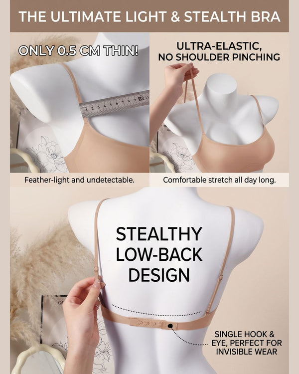 Curvvvy™ Seamless Low-Cut Push-Up JellyBra