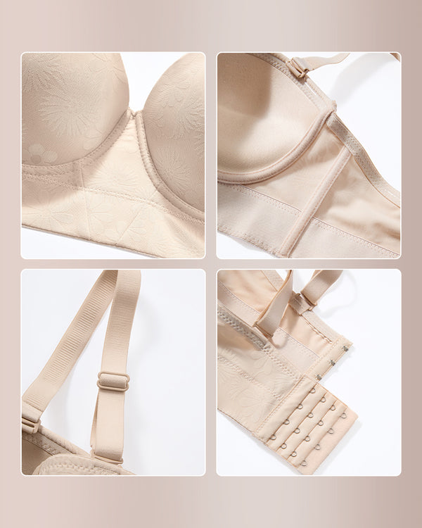 Curvvvy™ Convertible Strapless Underwire Bra With Side Support
