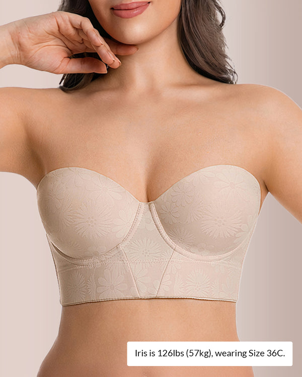 Curvvvy™ Convertible Strapless Underwire Bra With Side Support