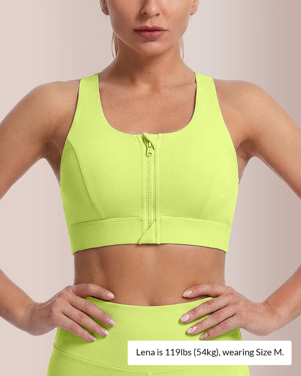 Curvvvy™ Sujetador Deportivo de Alto Impacto con Cremallera Frontal Tallas Grandes