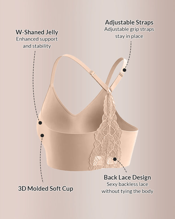 Curvvvy™ Soutien-gorge Confort Sans Couture à Col V Festonné