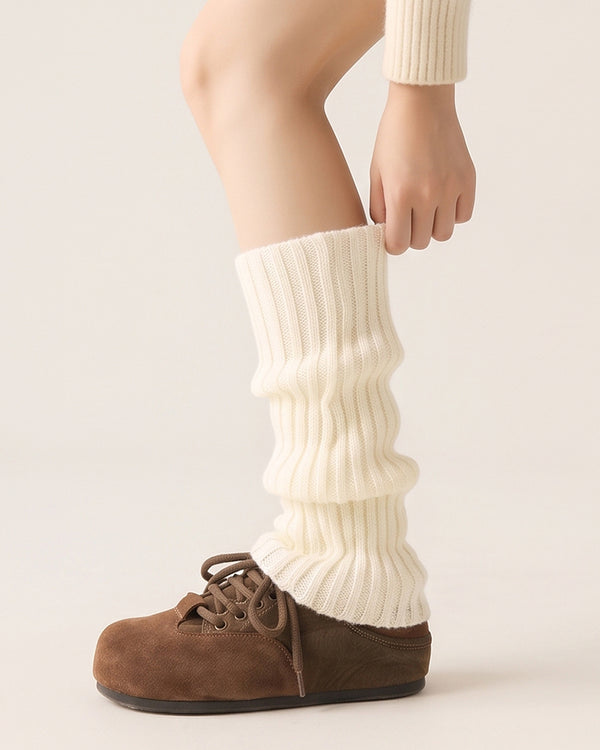 Curvvvy™ Chunky Knit Slouchy Leg Warmer Socks