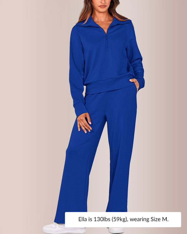 Curvvvy® Women's Casual 2-Piece Sweatsuit Set