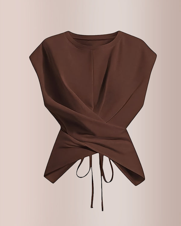 Curvvvy® Criss-Cross Wrap Crop Top