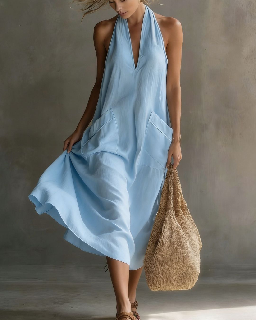 Curvvvy® Halter Maxi Dress