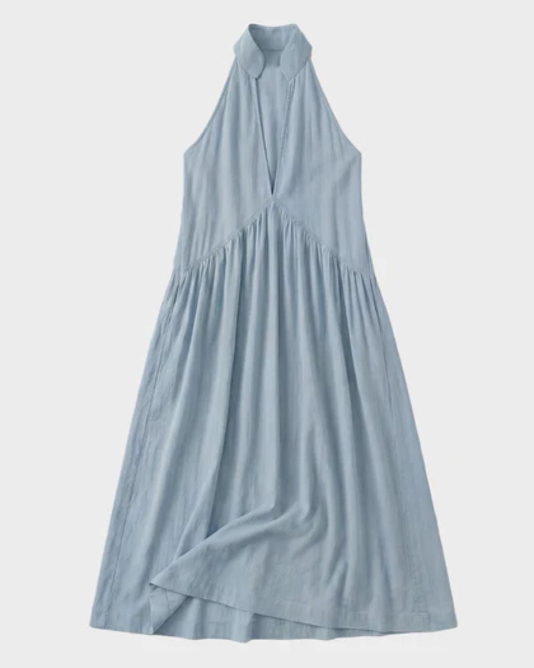 Curvvvy® Slimming Flowy Halter Maxi Dress with Pockets