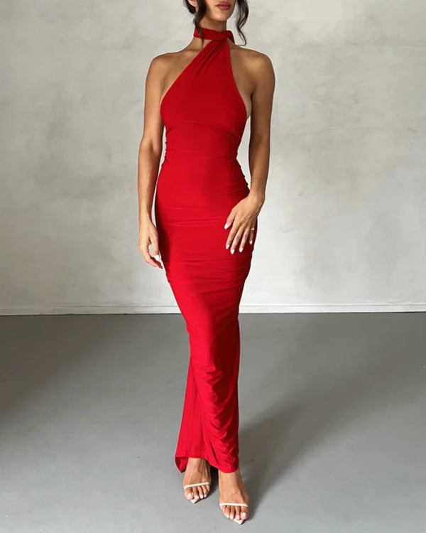 Curvvvy® Garze Backless Maxi Dress