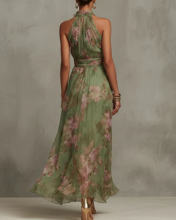 Curvvvy® Gathered Halter Midi Dress