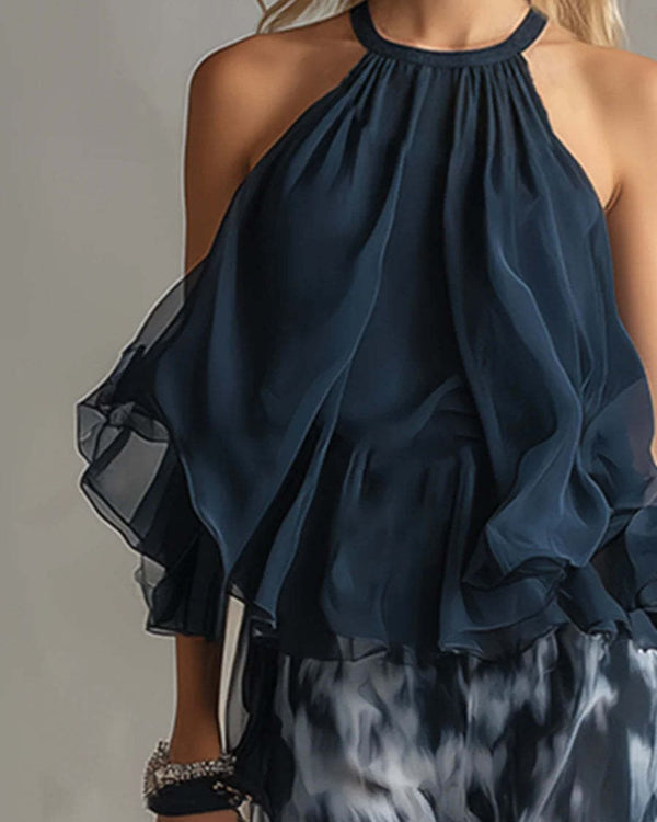 Curvvvy® Ludovica Off-Shoulder Blouse and Pants Set Elegant Two-Piece Outfit