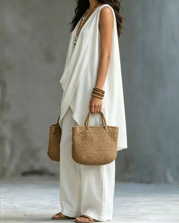 Curvvvy® Boho Draped Two-Piece Set