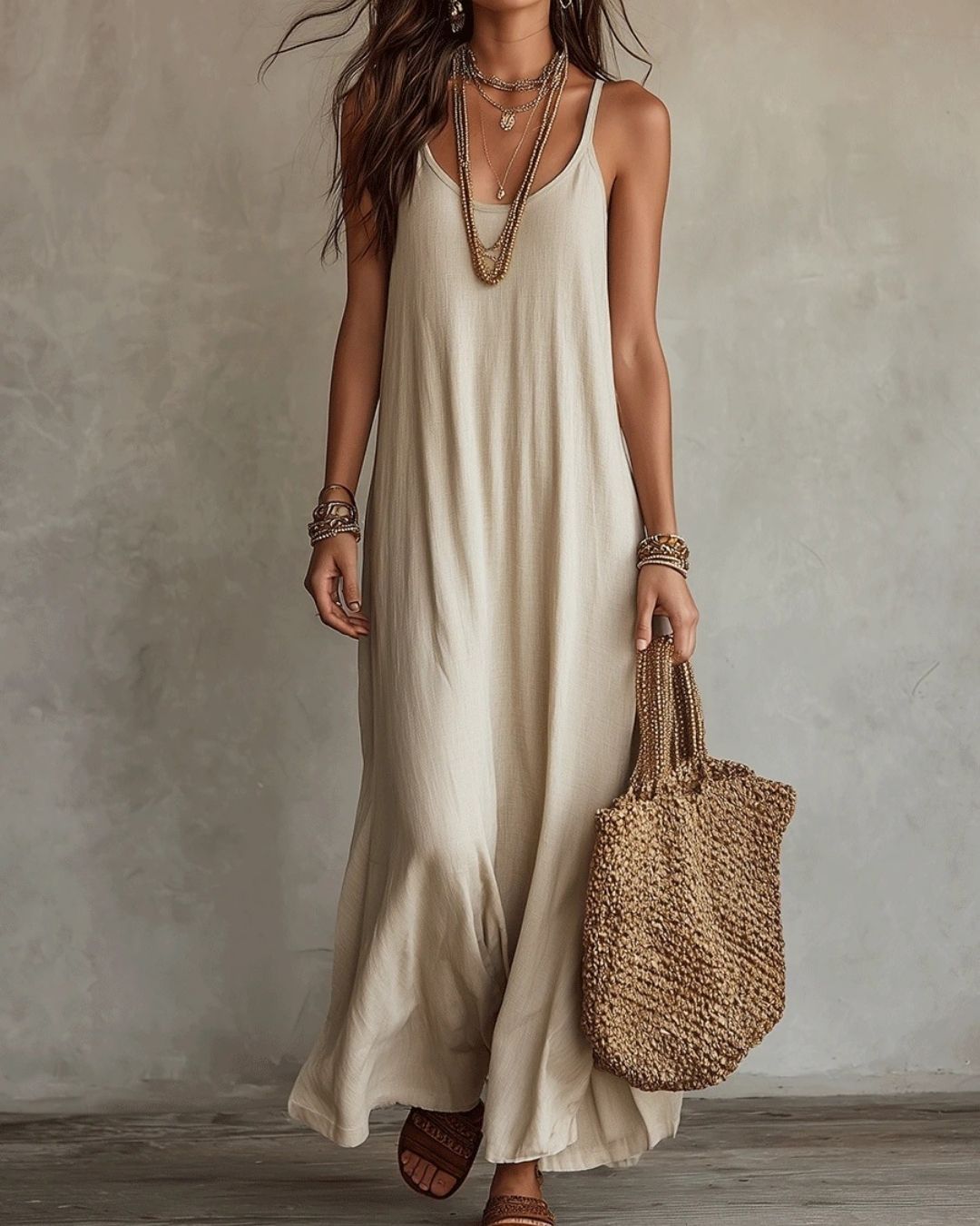 Curvvvy® Boho Flowy Maxi Dress