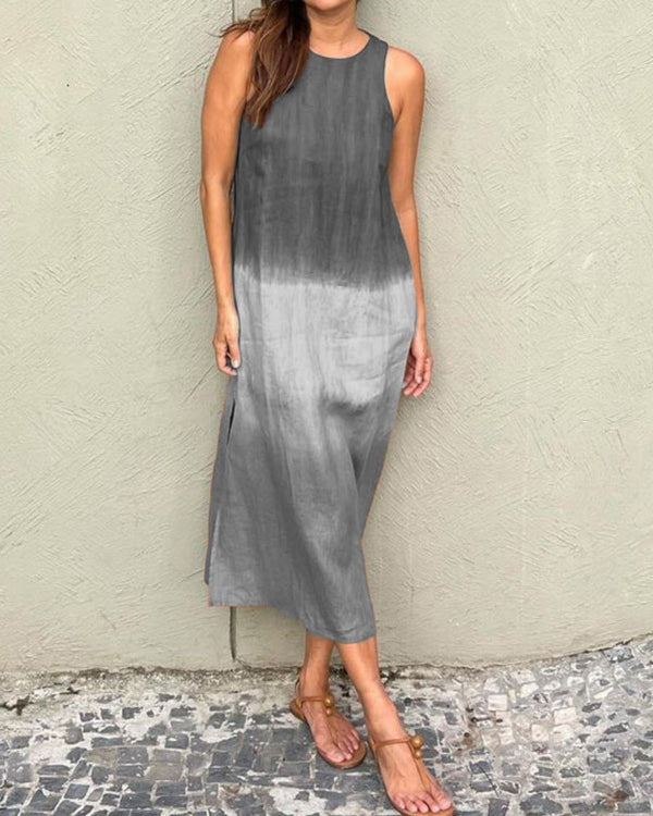 Curvvvy™ Sleeveless Gradient Tank Midi Dress