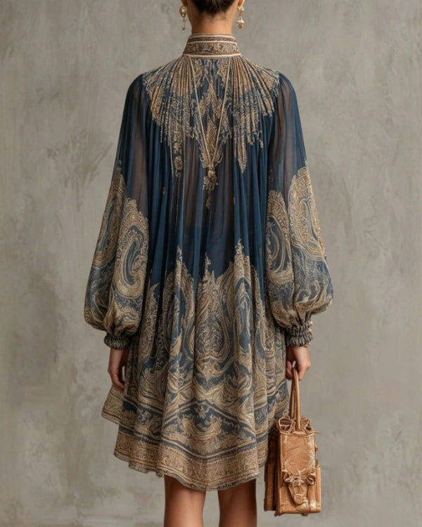 Curvvvy™ Regal Manor High-Low Chiffon Dress