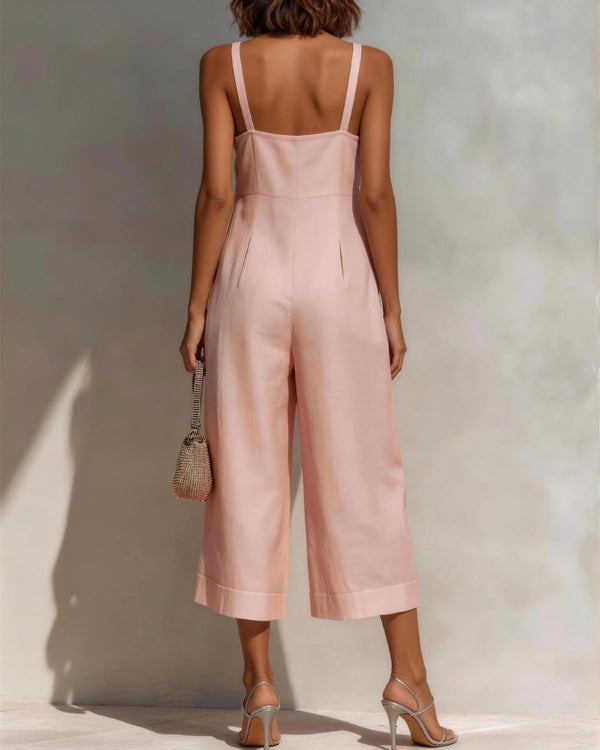 Curvvvy™ Elegant Relaxed Wide Leg Jumpsuit