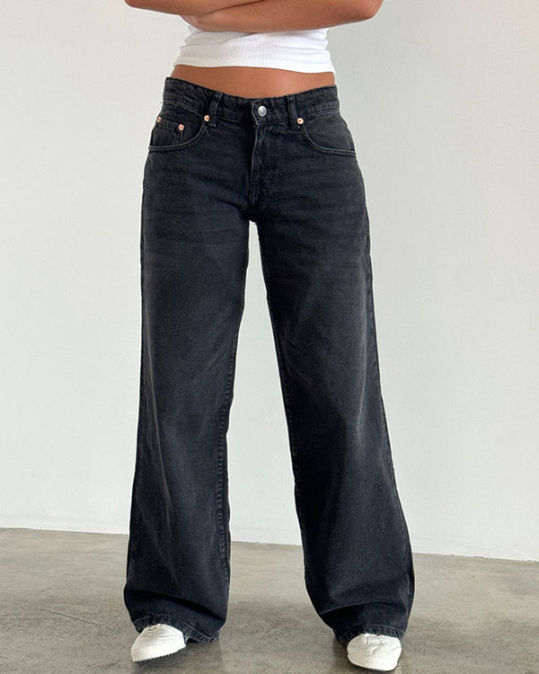 Curvvvy™ Wash Multi Mid Rise Straight Leg Jeans