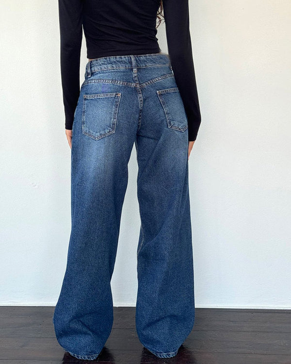 Curvvvy™ Wash Multi Mid Rise Straight Leg Jeans