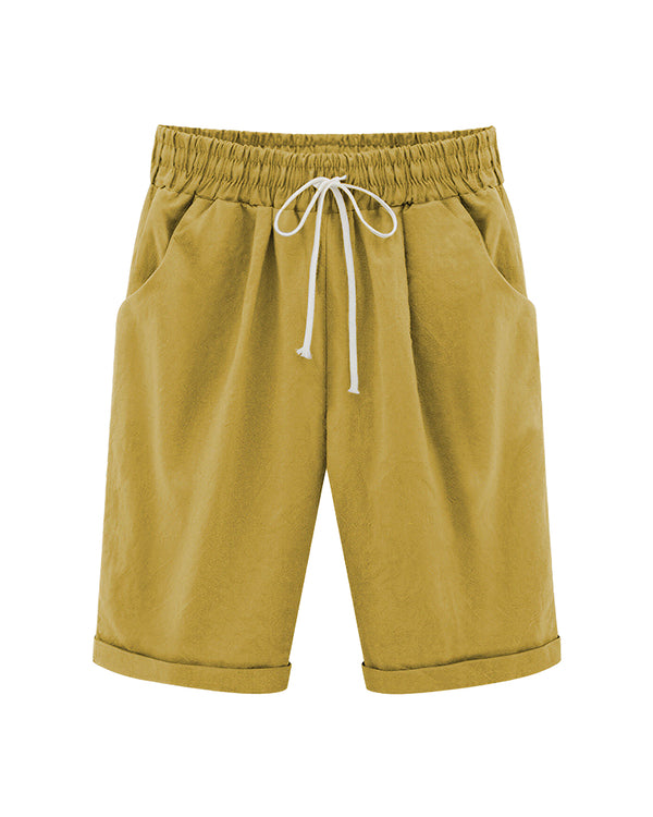 Curvvvy™ Casual Summer Loose Fit Shorts with Drawstring