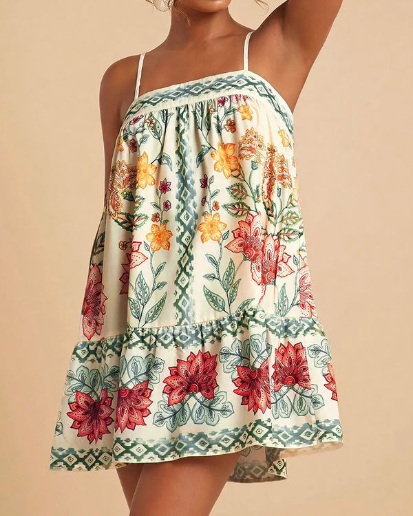 Curvvvy™ Mini Abito Slip Boho a Fiori