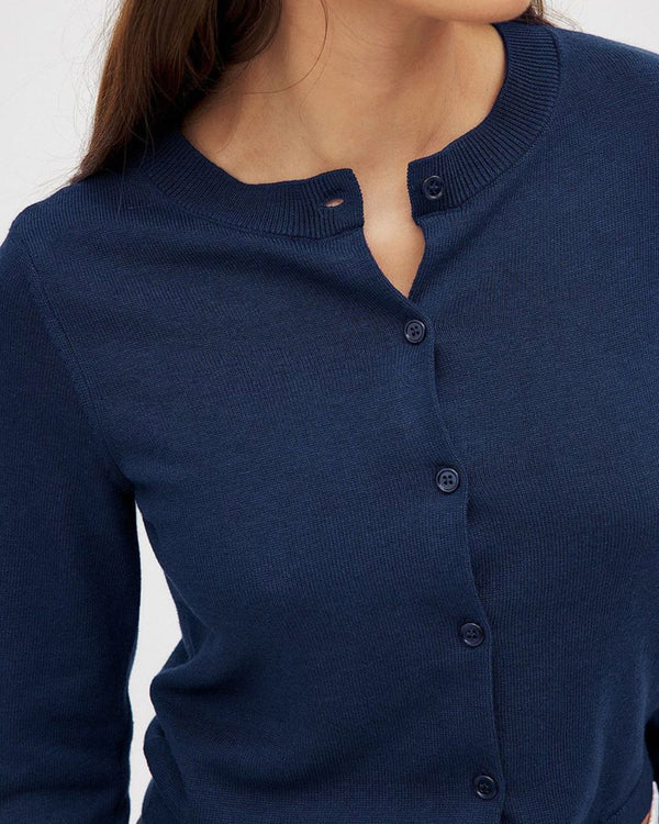 Curvvvy™ Jersey Ligero de Cuello Redondo y Manga Larga