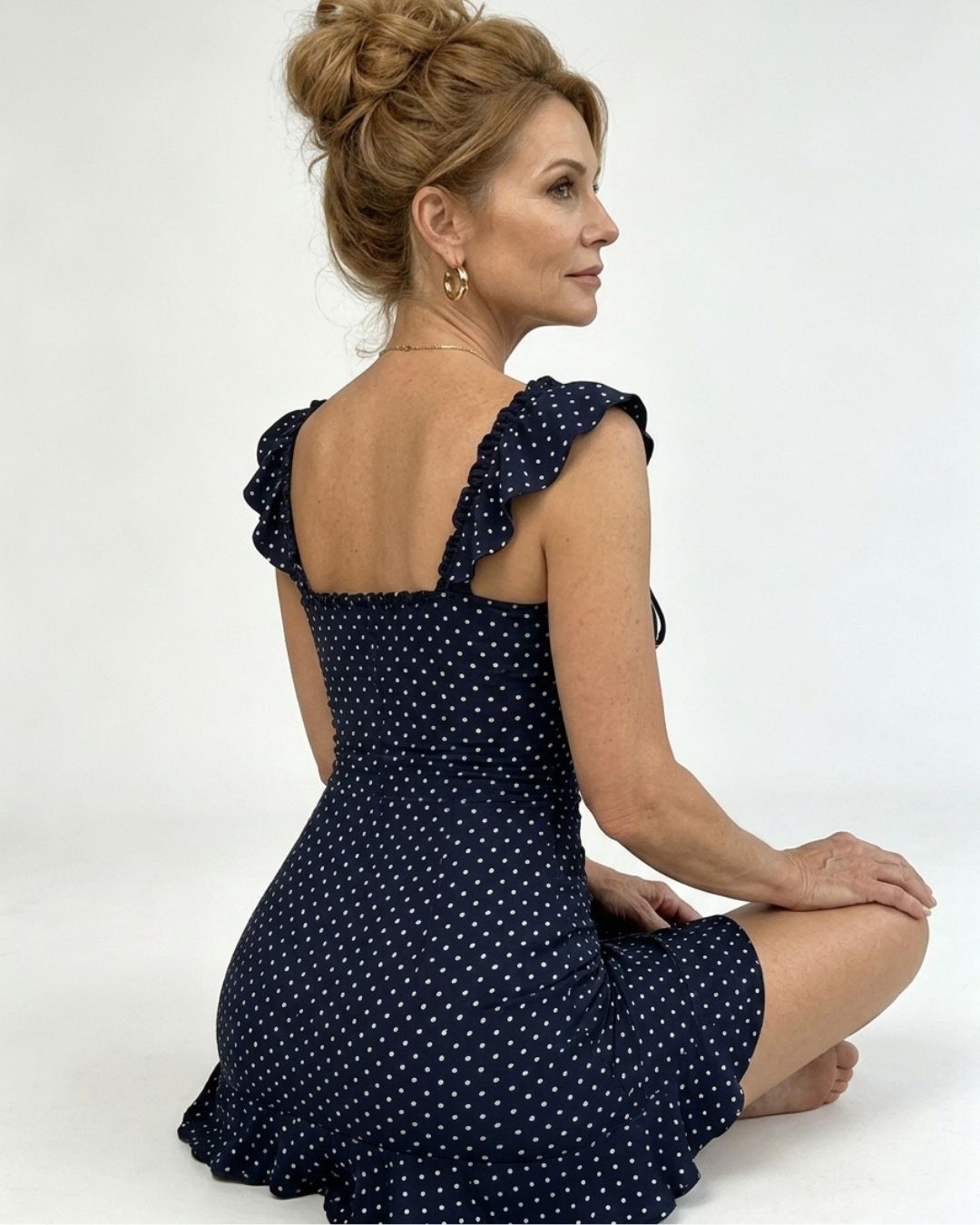 Curvvvy™ Maxikleid mit Leopardenprint, Spitzenbesatz und Schlitz