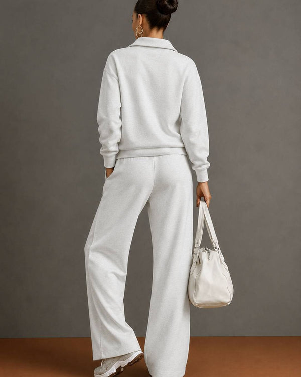 Curvvvy™ Half-Zip Sweatshirt & Pants Set